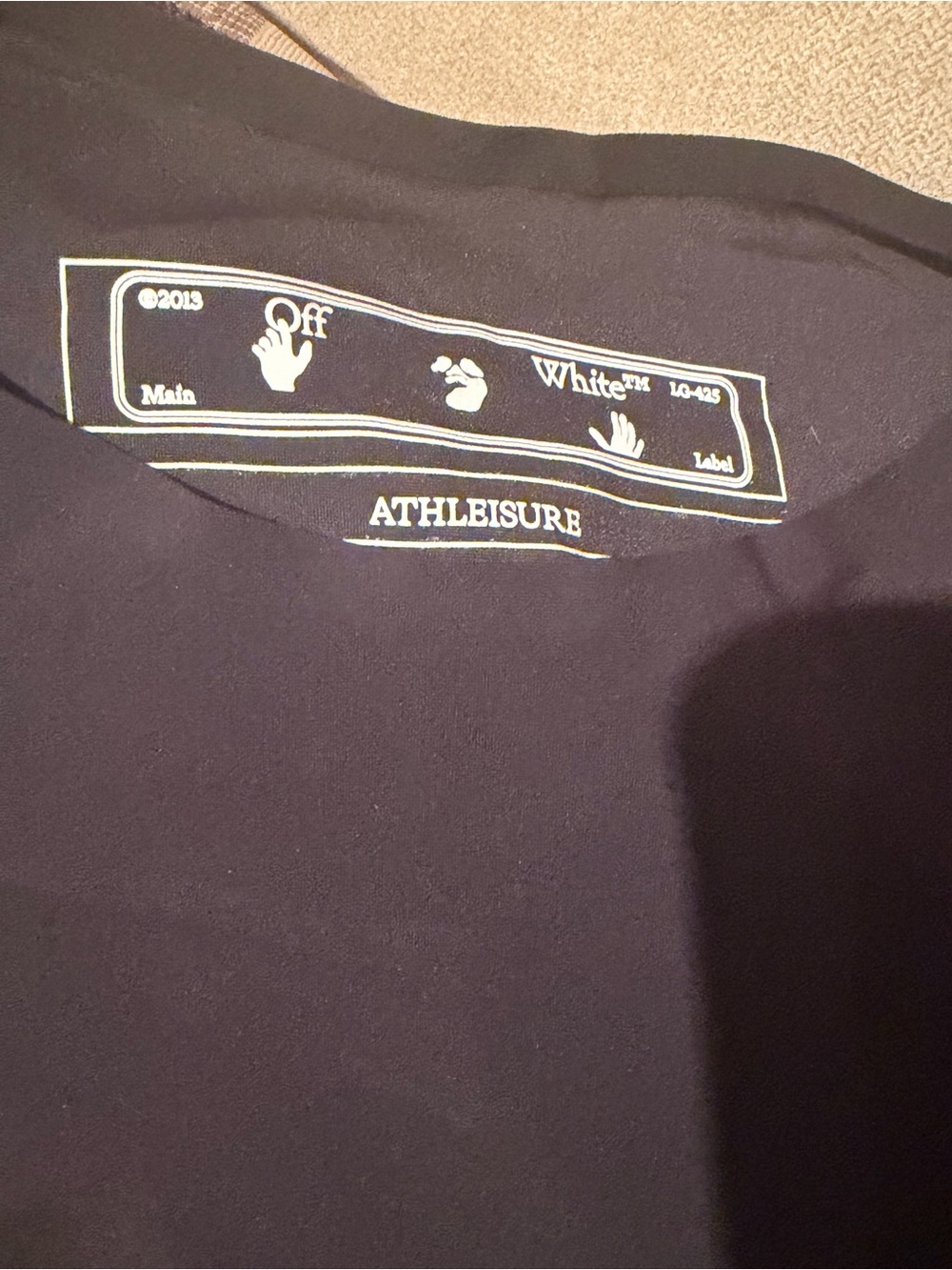 Off-White Black Graphic Logo Tee